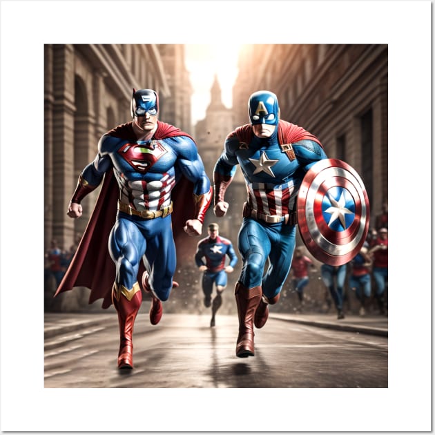 Super American Hero Wall Art by HarlinDesign